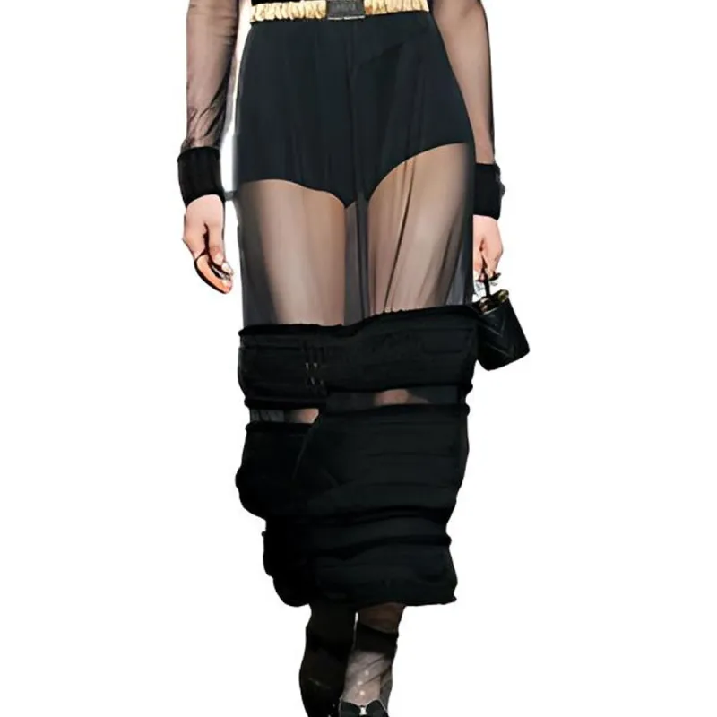 CHANEL SS23 Long-Sleeved Dresses Women's Black-2