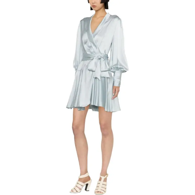 Zimmermann Silk Wrap Mini Dress-1