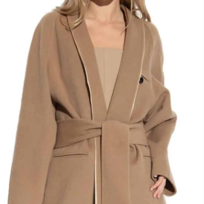 Ferragamo Long-Sleeved Tied Waist Coat-2