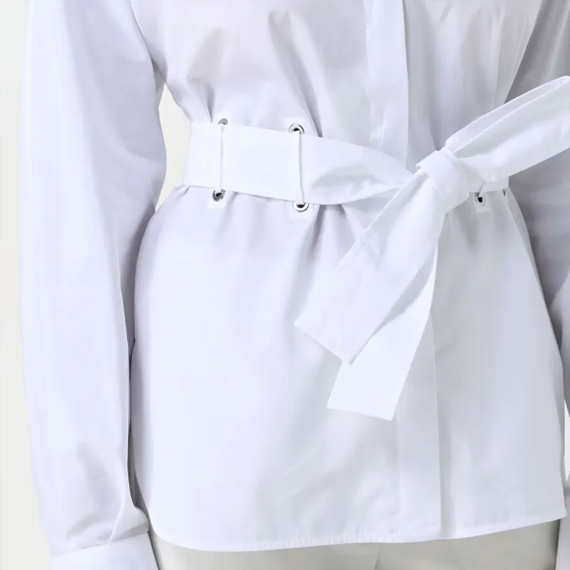 MaxMara Juglas Belted Button Up Shirt-5