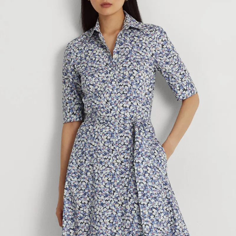 Polo Ralph Lauren Short Sleeved Dress Women's Multicolor-3