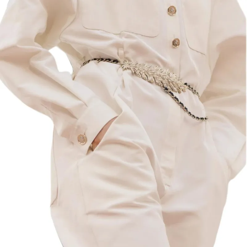 CHANEL 25S Spring Summer Collection Jumpsuit Women's White-3