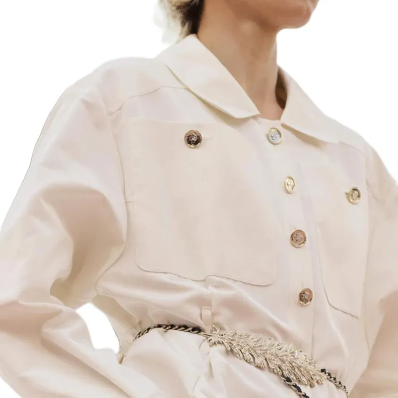 CHANEL 25S Spring Summer Collection Jumpsuit Women's White-4