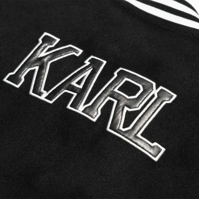 KARL LAGERFELD Baseball Jacket Unisex Black-3