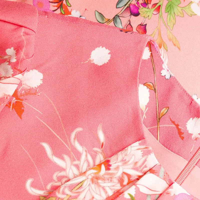 Givenchy Short Sleeved Dresses Women's Pink-4