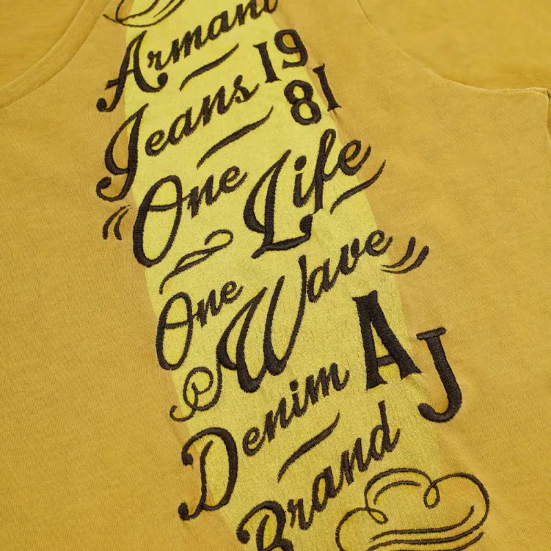ARMANI JEANS T Shirt Men's Yellow-2
