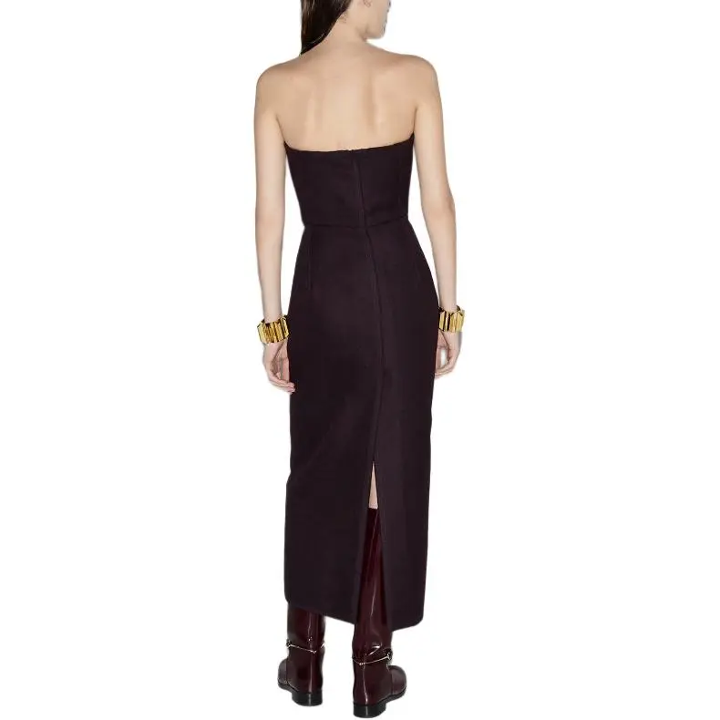 GUCCI Sleeveless Dress Women's Dark Purple-1