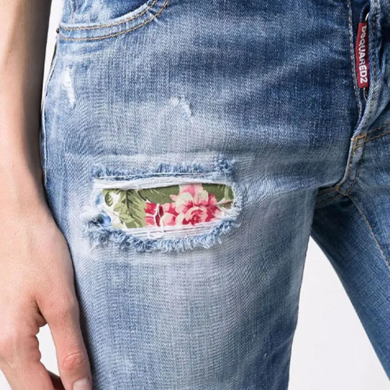 DSQUARED2 Jennifer Low rise Skinny Jeans-4