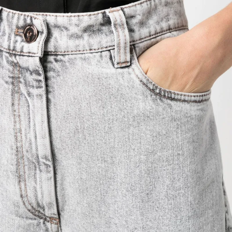 Brunello Cucinelli Jeans Women's Light Gray-4