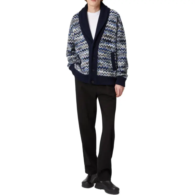 MISSONI Zigzag V Neck Cardigan-1