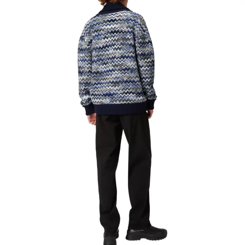 MISSONI Zigzag V Neck Cardigan-2