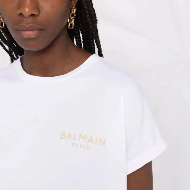 BALMAIN Crop Tops Women's White-4
