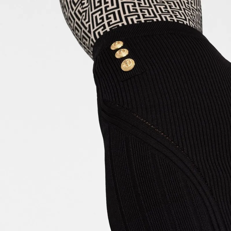 BALMAIN Casual Short Skirts Women's Black-2