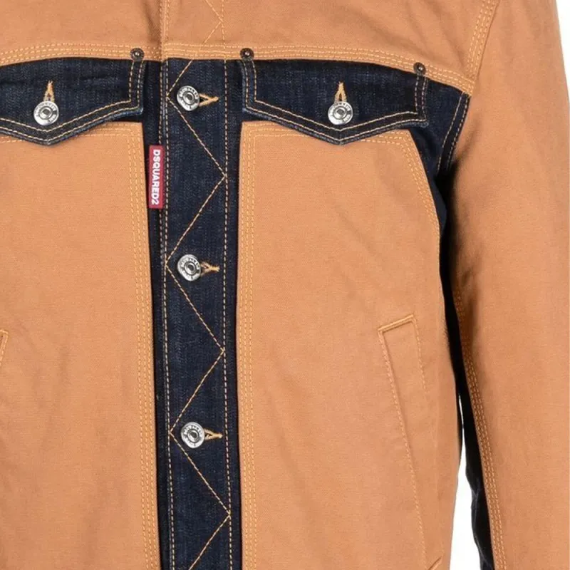 DSQUARED 2 Denim Jacket Men's Orange-4