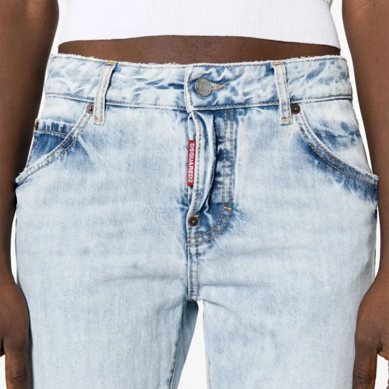 DSQUARED 2 Distressed Cropped Jeans-6