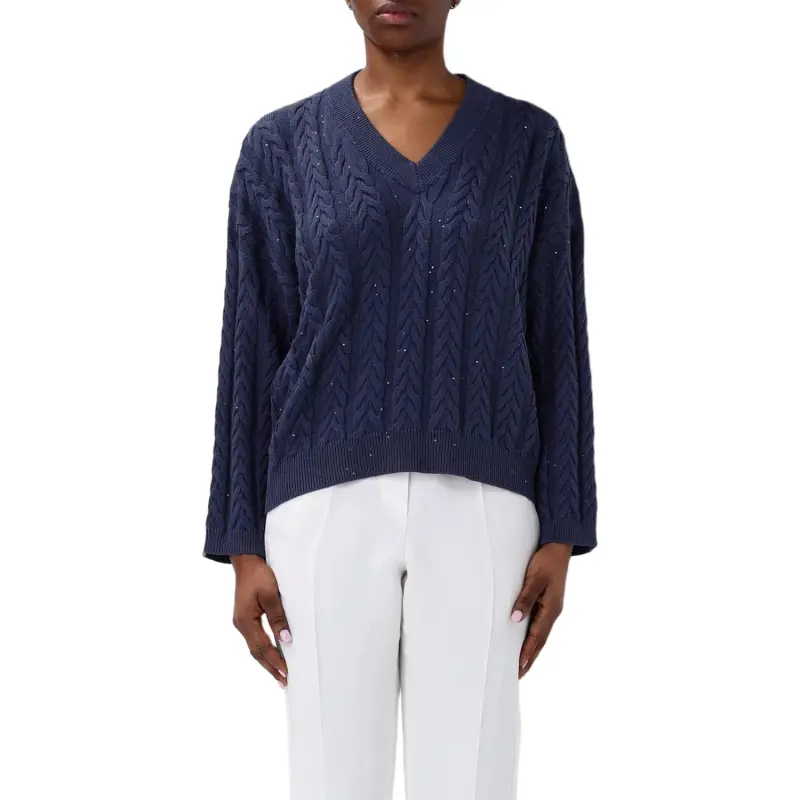 Brunello Cucinelli V Neck Knitted Jumper-1