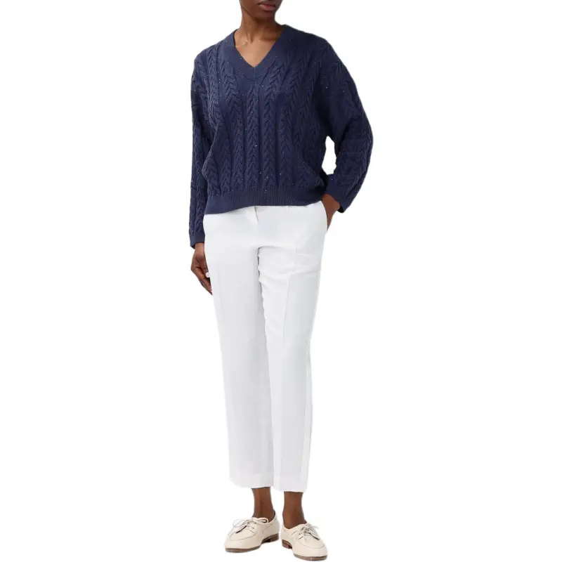 Brunello Cucinelli V Neck Knitted Jumper-3
