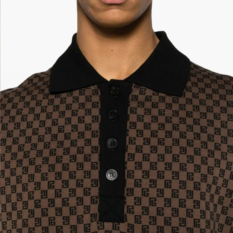 BALMAIN Polo Shirts Men Gray-4