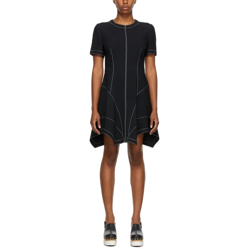 Stella McCartney FW23 Short Sleeved Dresses Women's Marine Blue-2