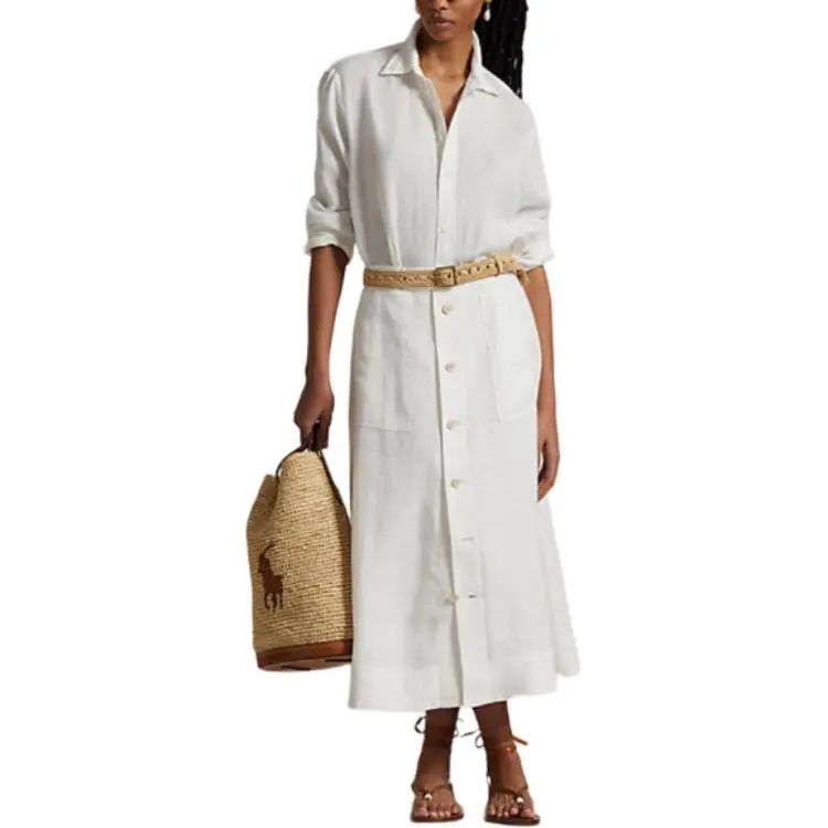 Polo Ralph Lauren Button front Midi Skirt-1