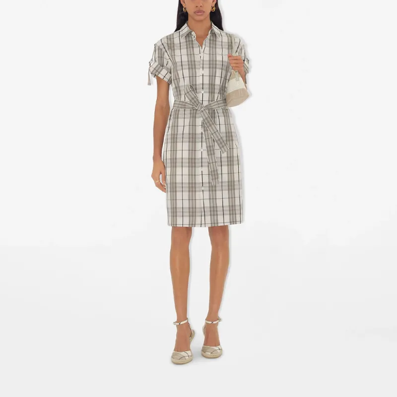 Burberry Checked Shirt Dress-1