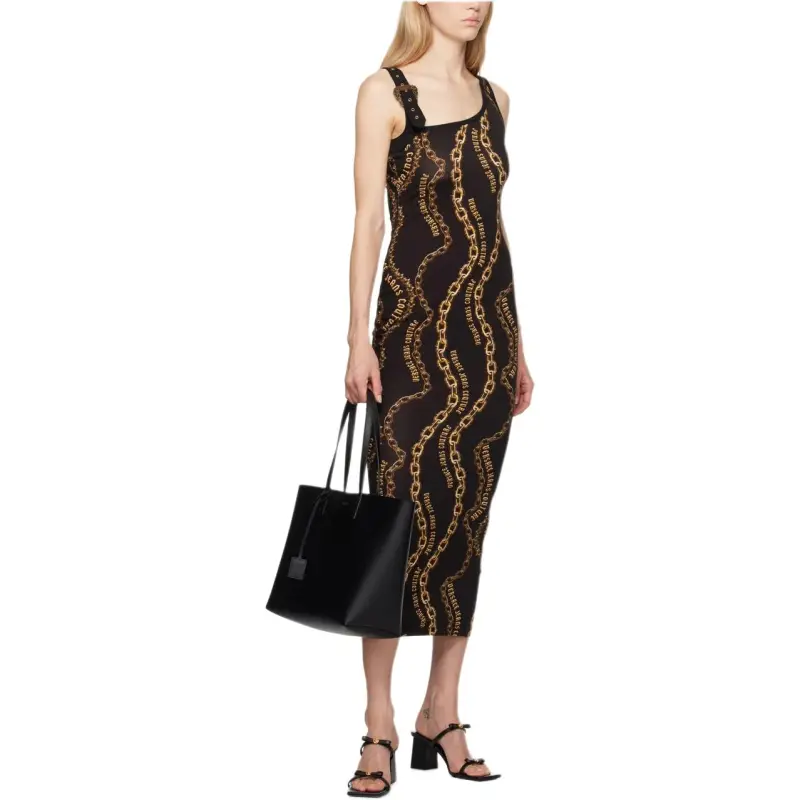 VERSACE Chain Printed Sleeveless Top-4
