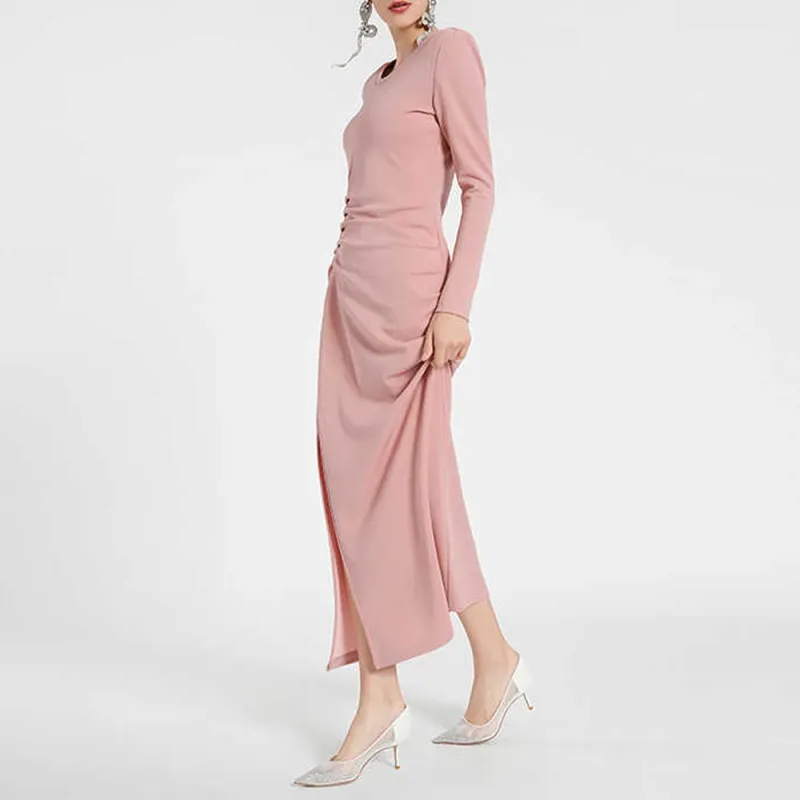 BESIONIA SS24 Long Sleeved Dresses Women's Pink-2