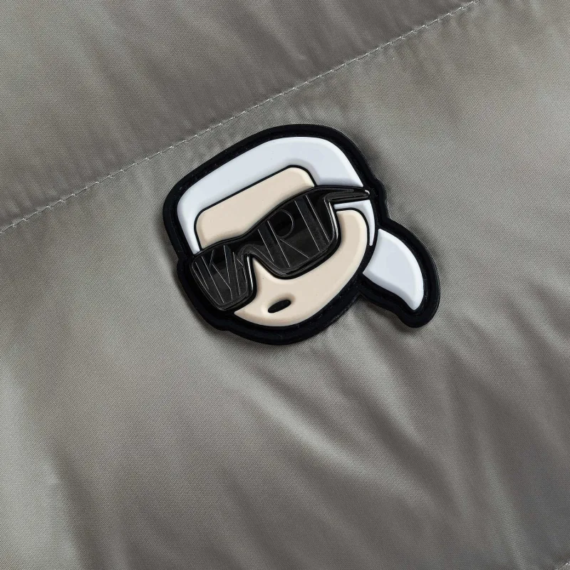 KARL LAGERFELD FW24 Down Jacket Women's Light Gray-3