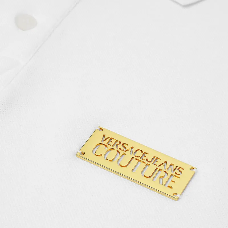 VERSACE JEANS COUTURE SS24 Polo Shirt Men's White-6