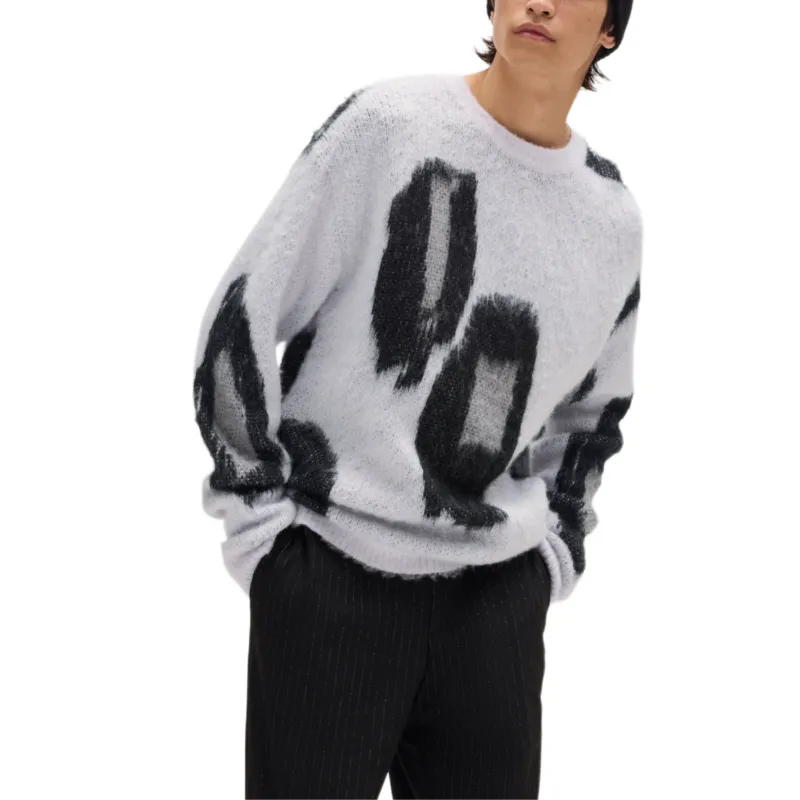 HUGO BOSS FW24 Sweater Men's White-1