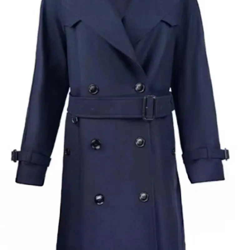 Burberry SS24 Coats Women's Dark Blue-4