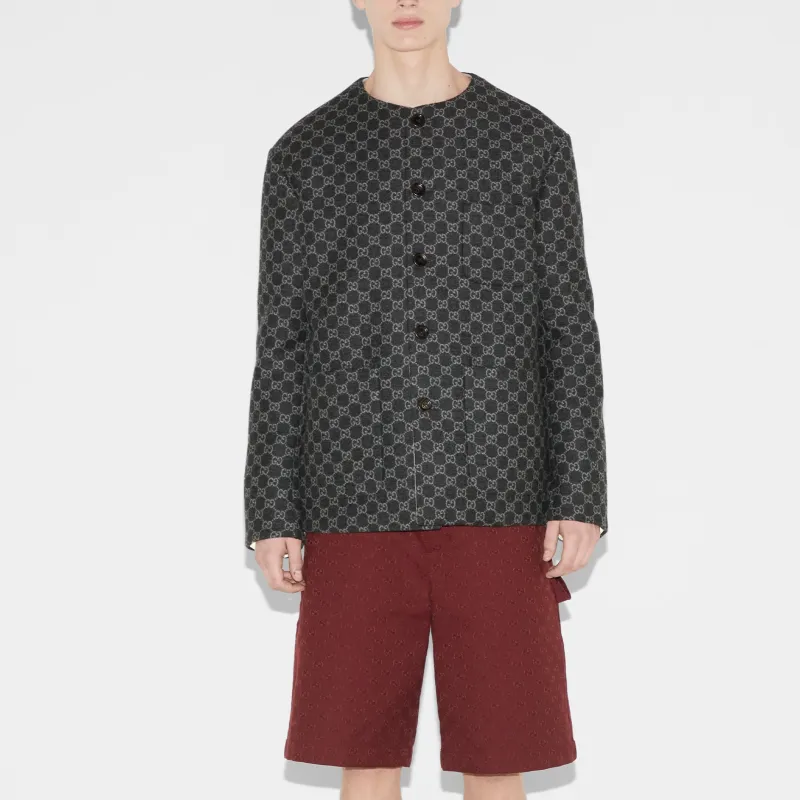 GUCCI FW24 Jackets Coats Men's Gray-3