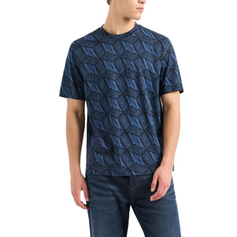 ARMANI EXCHANGEAE FW24 T Shirt Men's Blue-1