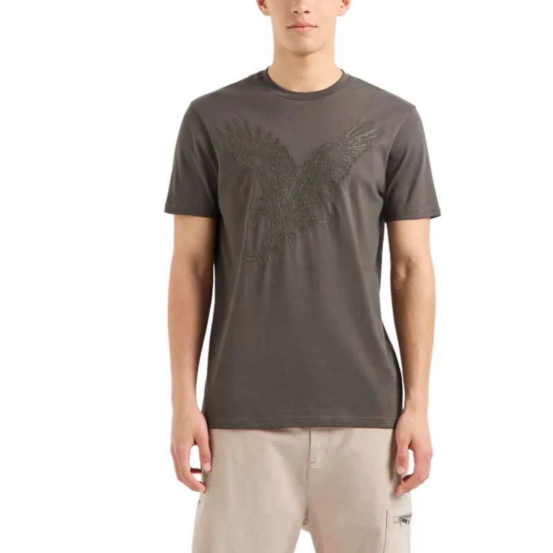 ARMANI EXCHANGEAE FW24 T Shirt Men's Brown-1