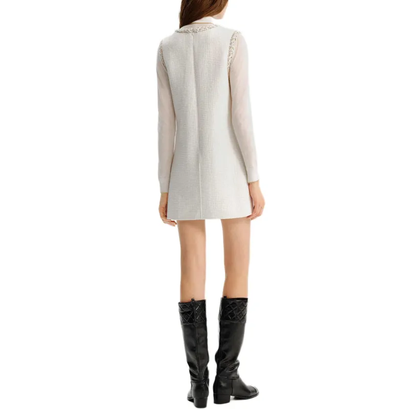 KARL LAGERFELD FW24 Sleeveless Dress Women's White-2
