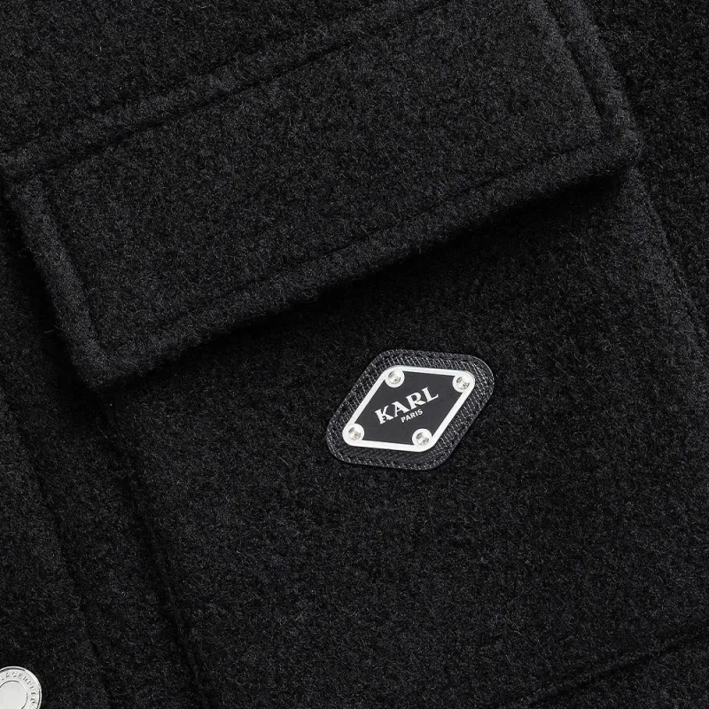 KARL LAGERFELD FW24 Jackets & Coats Men's Black-3