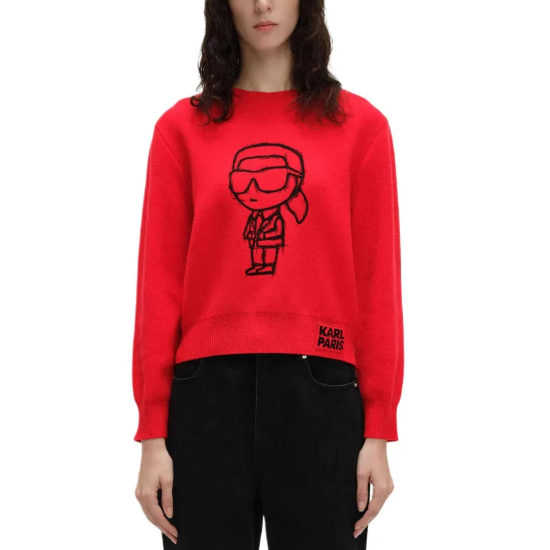 KARL LAGERFELD SS24 Sweater Women's Red-3