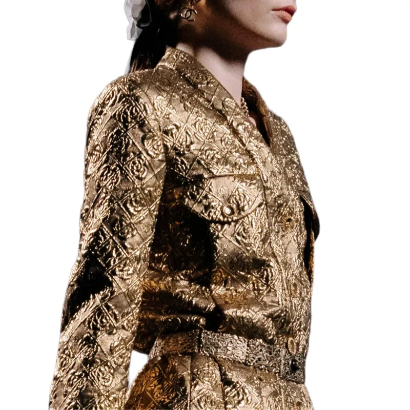 CHANEL FW24 Jackets Coats Women's Gold-2