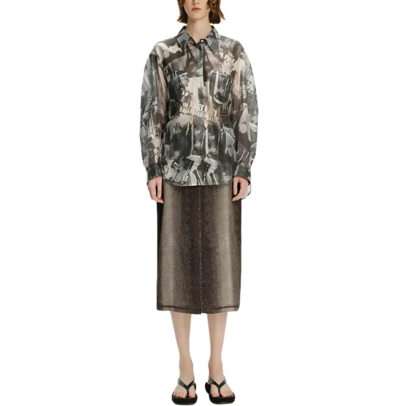 KARL LAGERFELD SS24 Shirt Women's Black White-1