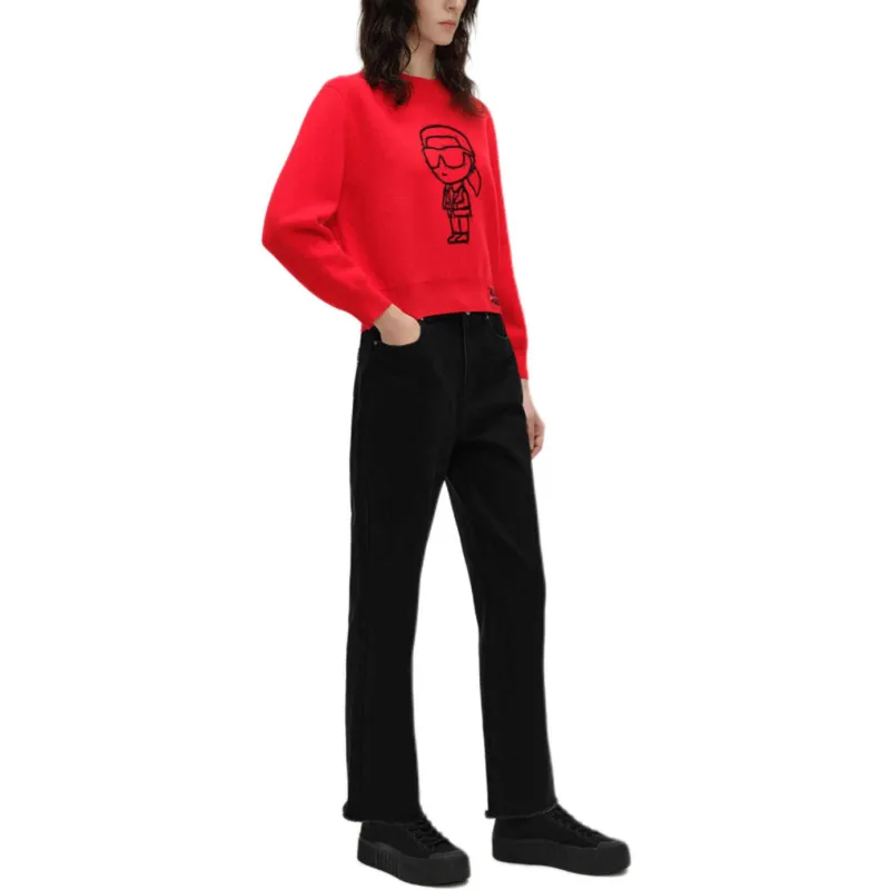 KARL LAGERFELD SS24 Sweater Women's Red-1