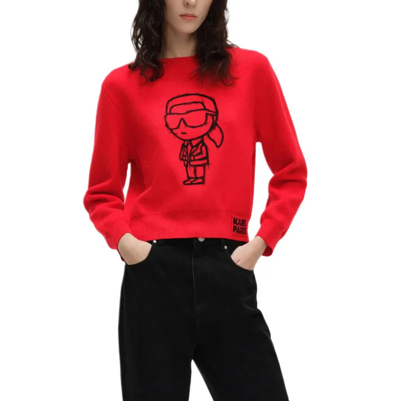 KARL LAGERFELD SS24 Sweater Women's Red-4