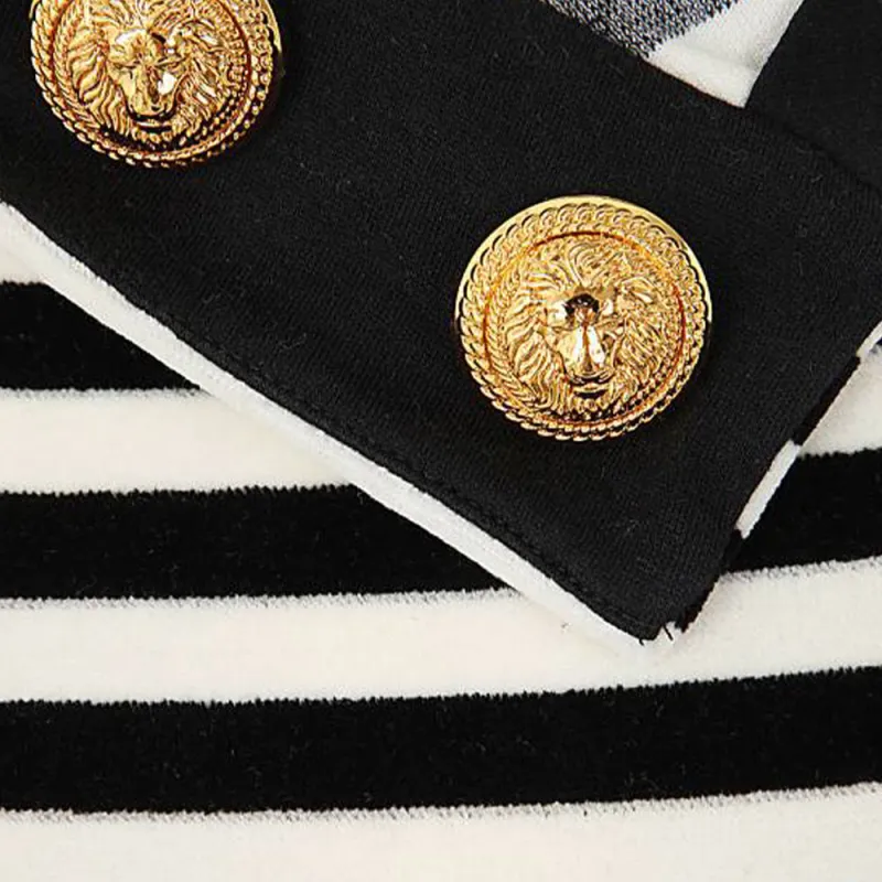 BALMAIN Striped Long-sleeve Top-7