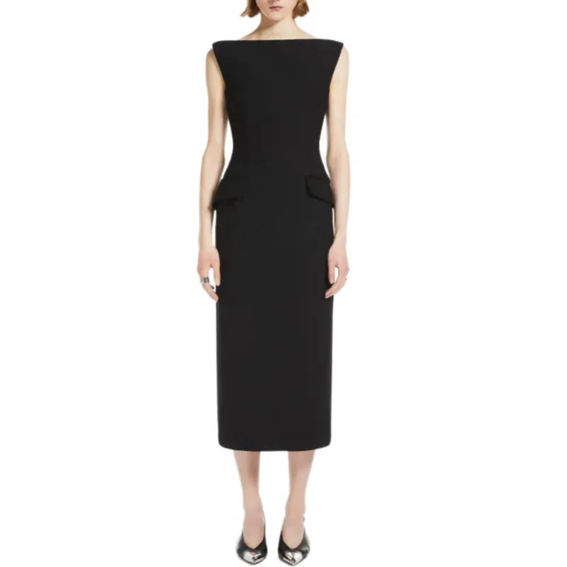 SportMa Sleeveless Dress Women's Black-2