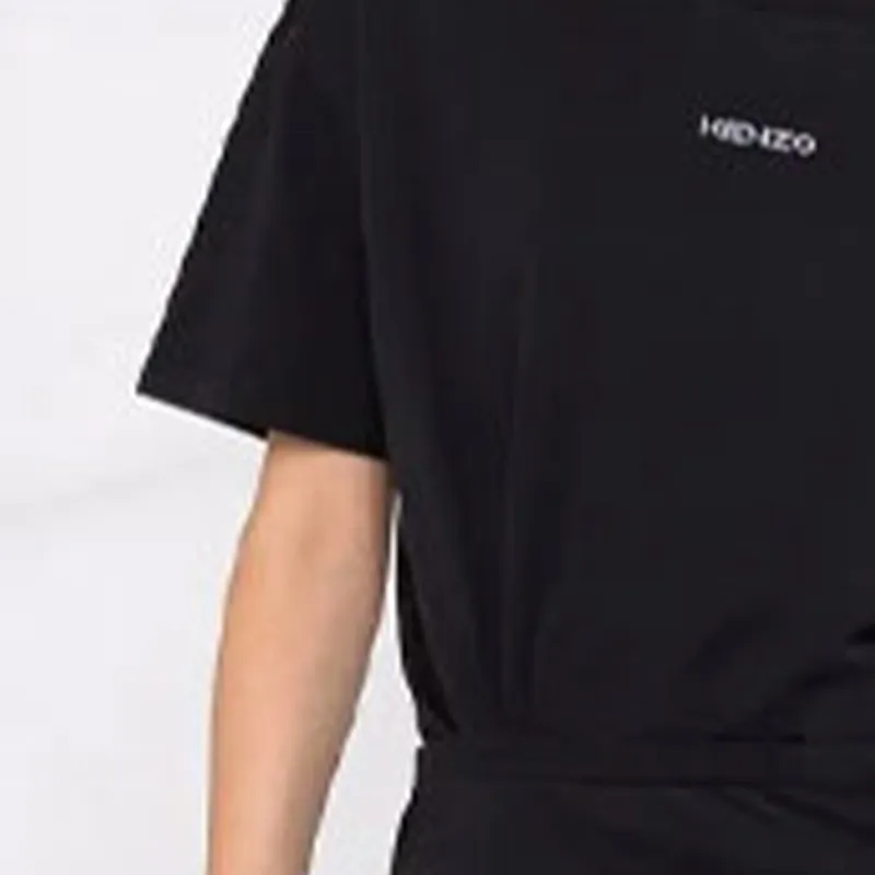 KENZO Logo Printed Crewneck Mini T Shirt Dress-5