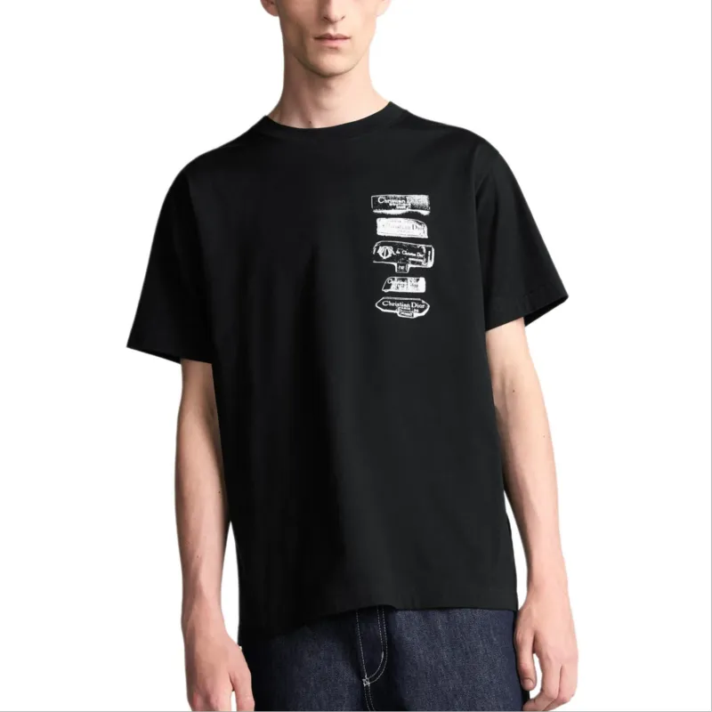 DIOR T Shirts Men Black-3