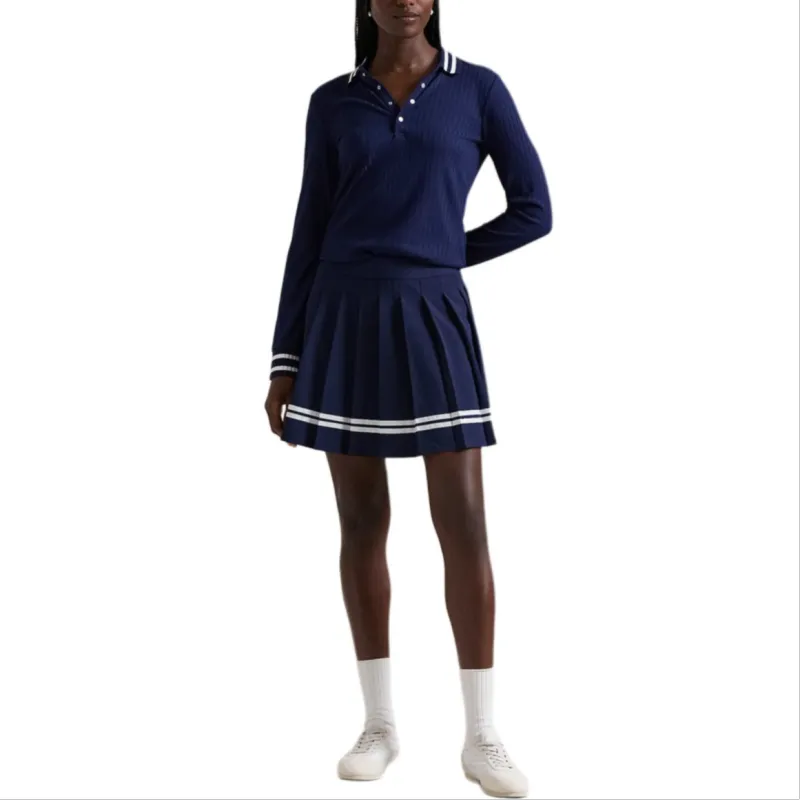 Polo Ralph Lauren FW24 Casual Short Skirts Women's Dark Blue-1