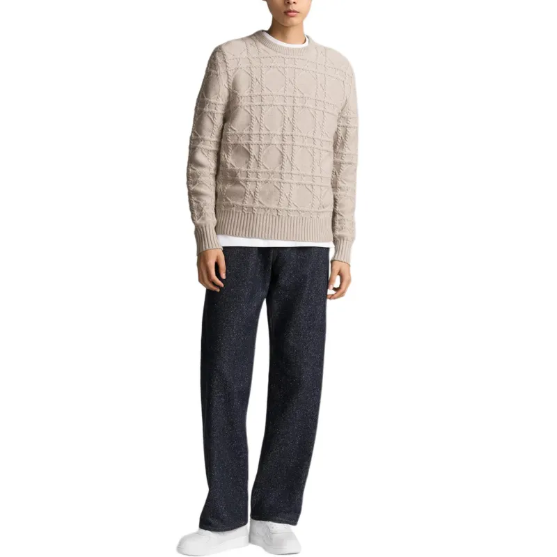 DIOR Icon FW24 Cashmere Sweater Men's Beige-2