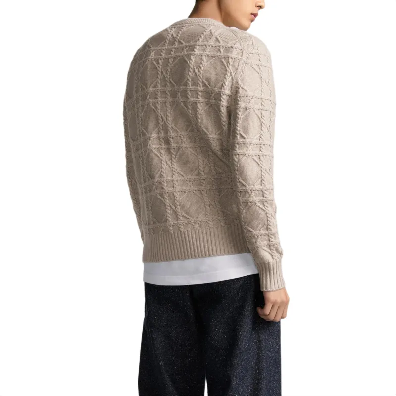 DIOR Icon FW24 Cashmere Sweater Men's Beige-4