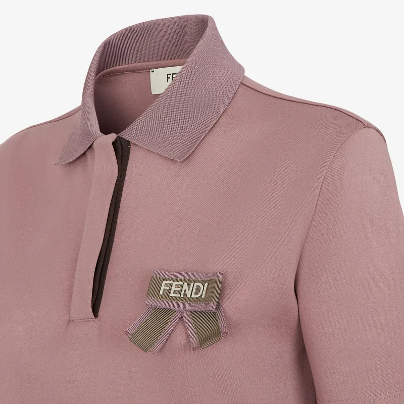 FENDI Logo appliqué Polo Top-4