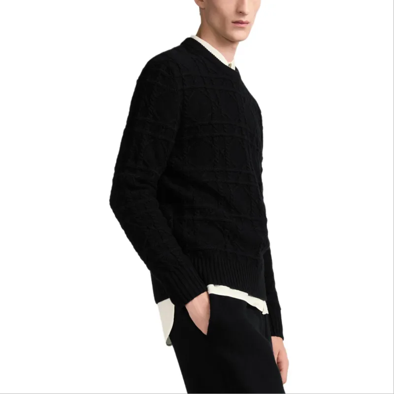 DIOR Icon FW24 Cashmere Sweater Men's Black-4